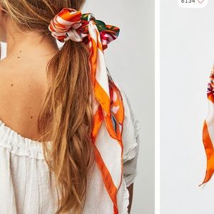 Never worn or used free people hair scrunchie scarf